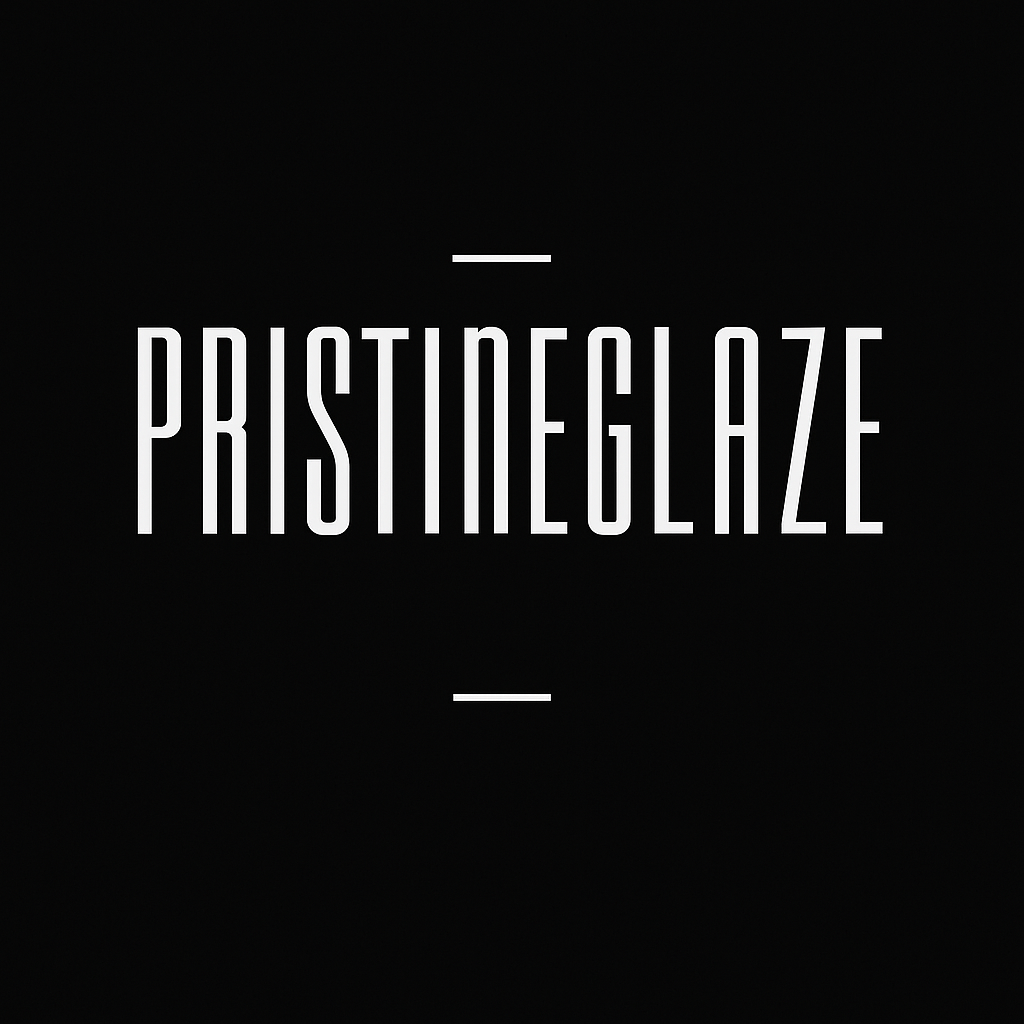 PristineGlaze - Logo firmy mycia okien